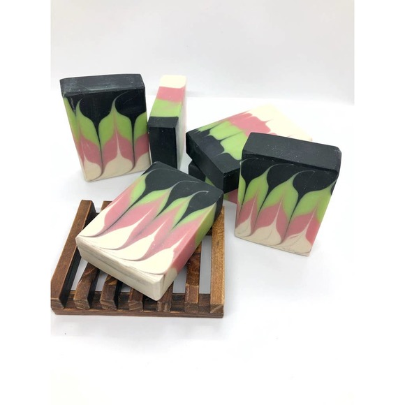 Taiwan swirl Handmade Artesan Soap with activated charcoal - Picture 9 of 9